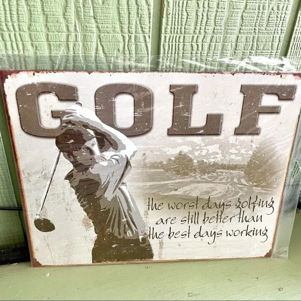NEW Golf Metal Sign